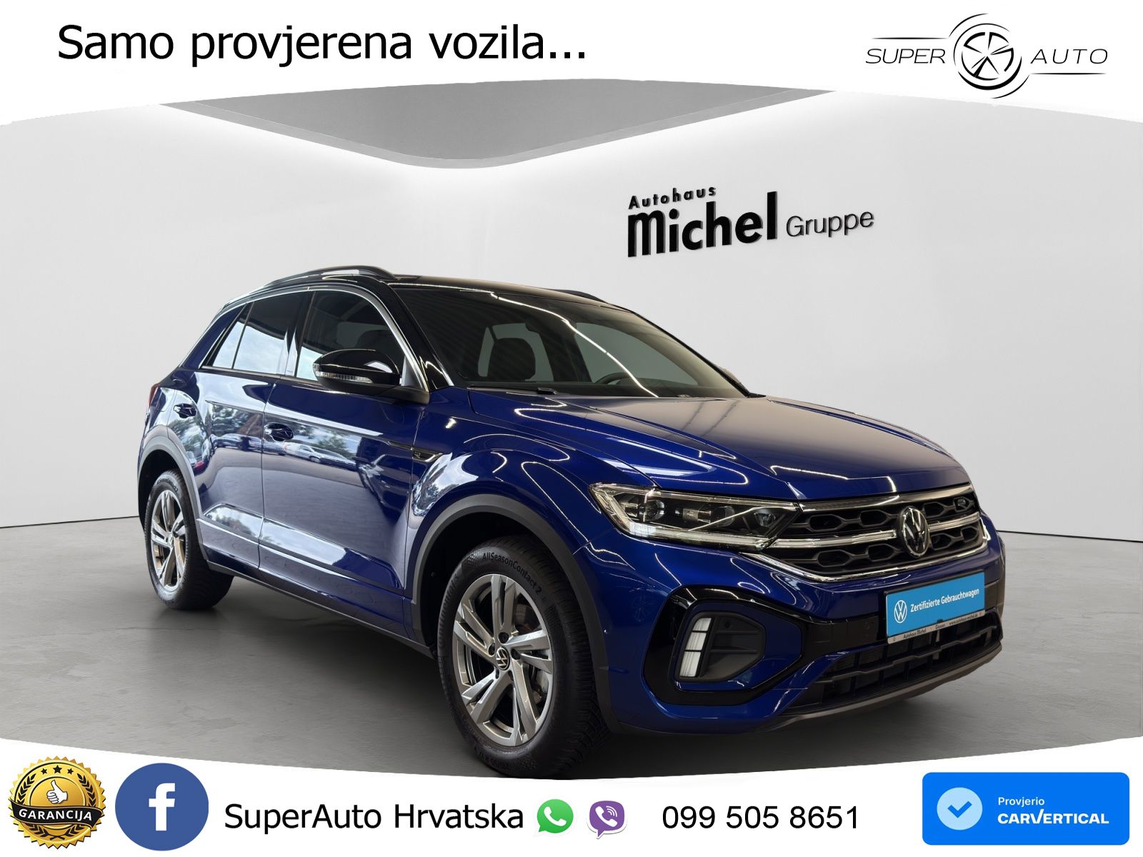 Volkswagen T-Roc 1.5 TSI (150 KS) DSG R-Line LED+GR SJED+ACC
