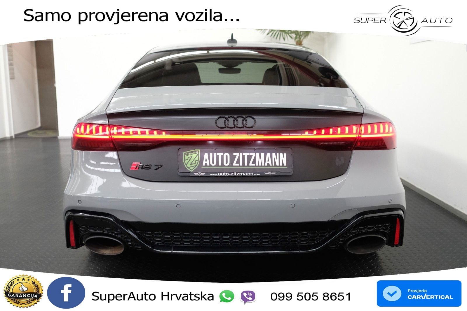 Audi RS7 4.0 TFSI V8 (600 KS) quattro tiptronic LED+GR SJED+ACC