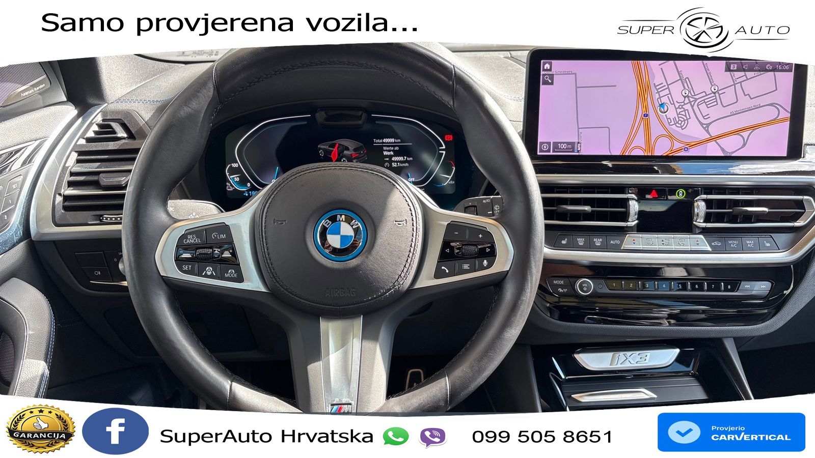 BMW iX3 80 kWh (286 KS) M Sport LED+GR SJED+ACC