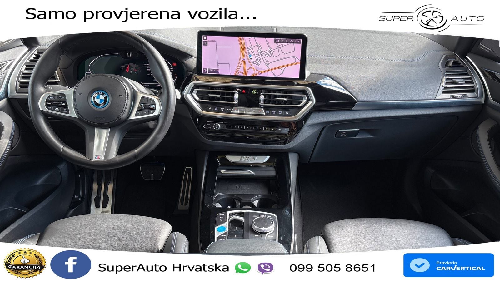 BMW iX3 80 kWh (286 KS) M Sport LED+GR SJED+ACC
