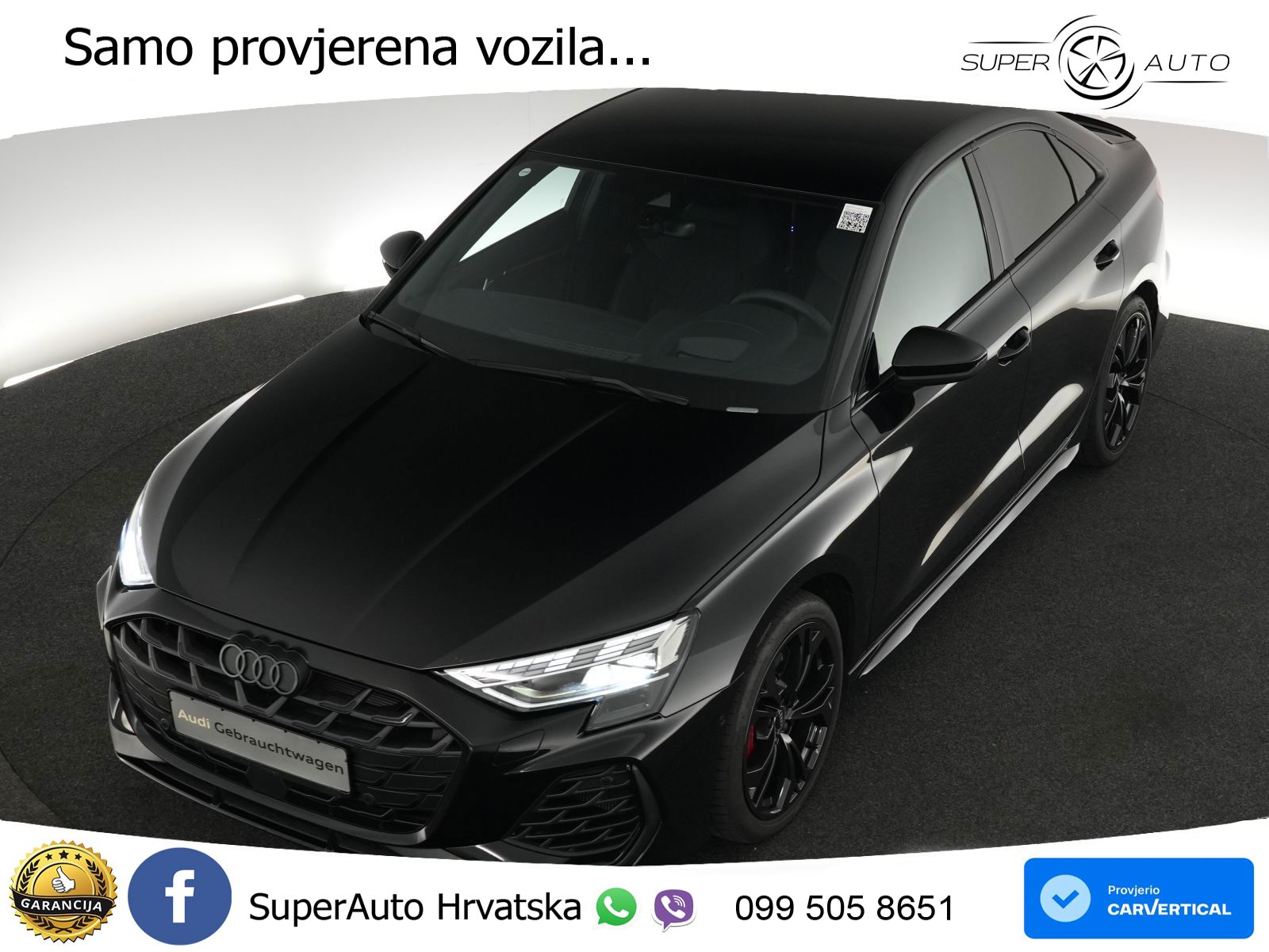 Audi S3 Limuzina 2.0 TFSI (333 KS) quattro S tronic MATRIX+GR SJED+KAM