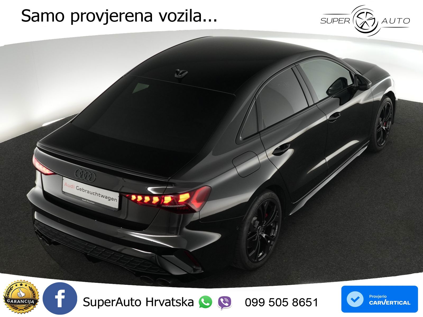 Audi S3 Limuzina 2.0 TFSI (333 KS) quattro S tronic MATRIX+GR SJED+KAM