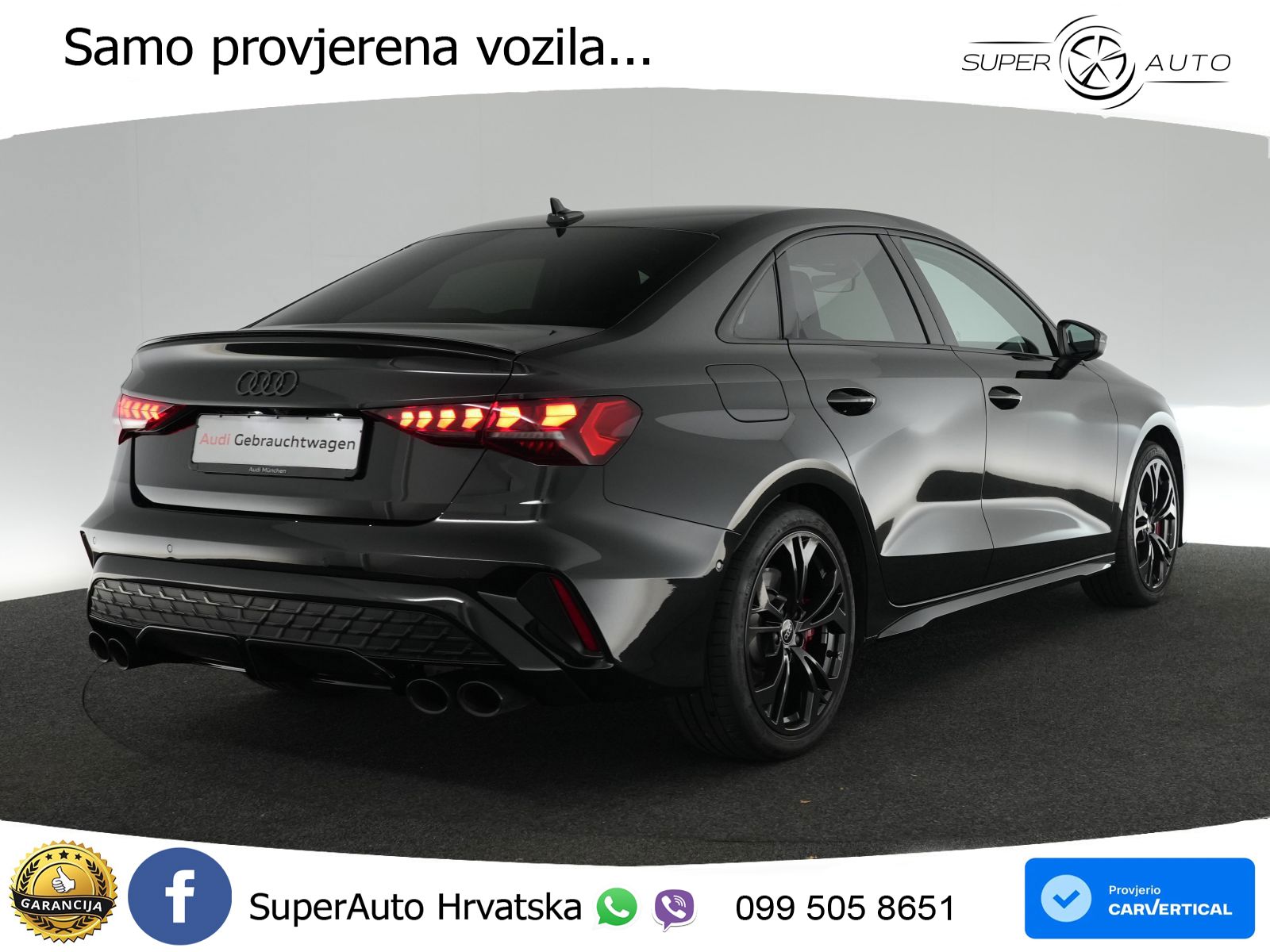 Audi S3 Limuzina 2.0 TFSI (333 KS) quattro S tronic MATRIX+GR SJED+KAM