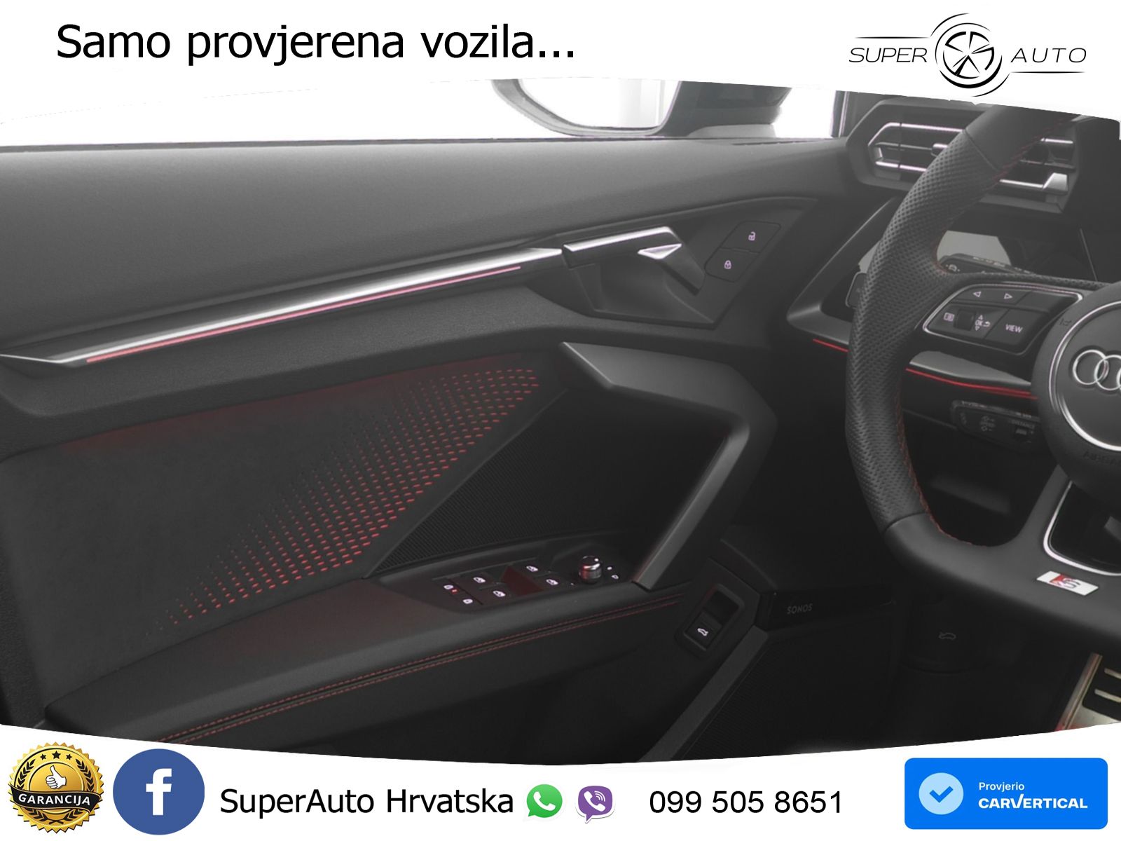 Audi S3 Limuzina 2.0 TFSI (333 KS) quattro S tronic MATRIX+GR SJED+KAM