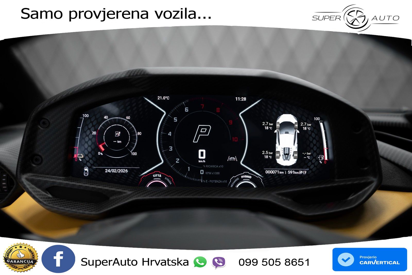 Lamborghini Revuelto 6.5 V12 (1015 KS) 4WD DCT