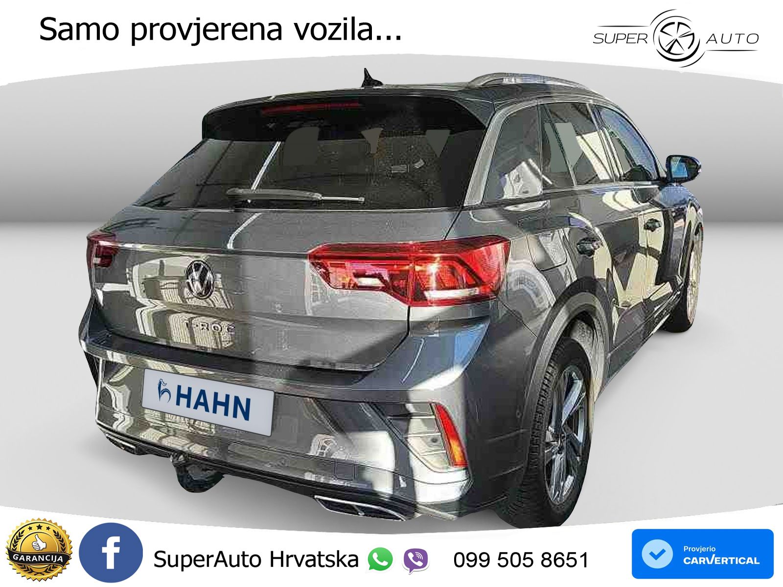 Volkswagen T-Roc 1.5 TSI (150 KS) DSG R-Line LED+GR SJED+ACC