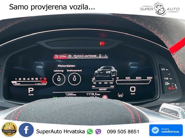 Audi RS7 4.0 TFSI V8 performance (630 KS) quattro tiptronic