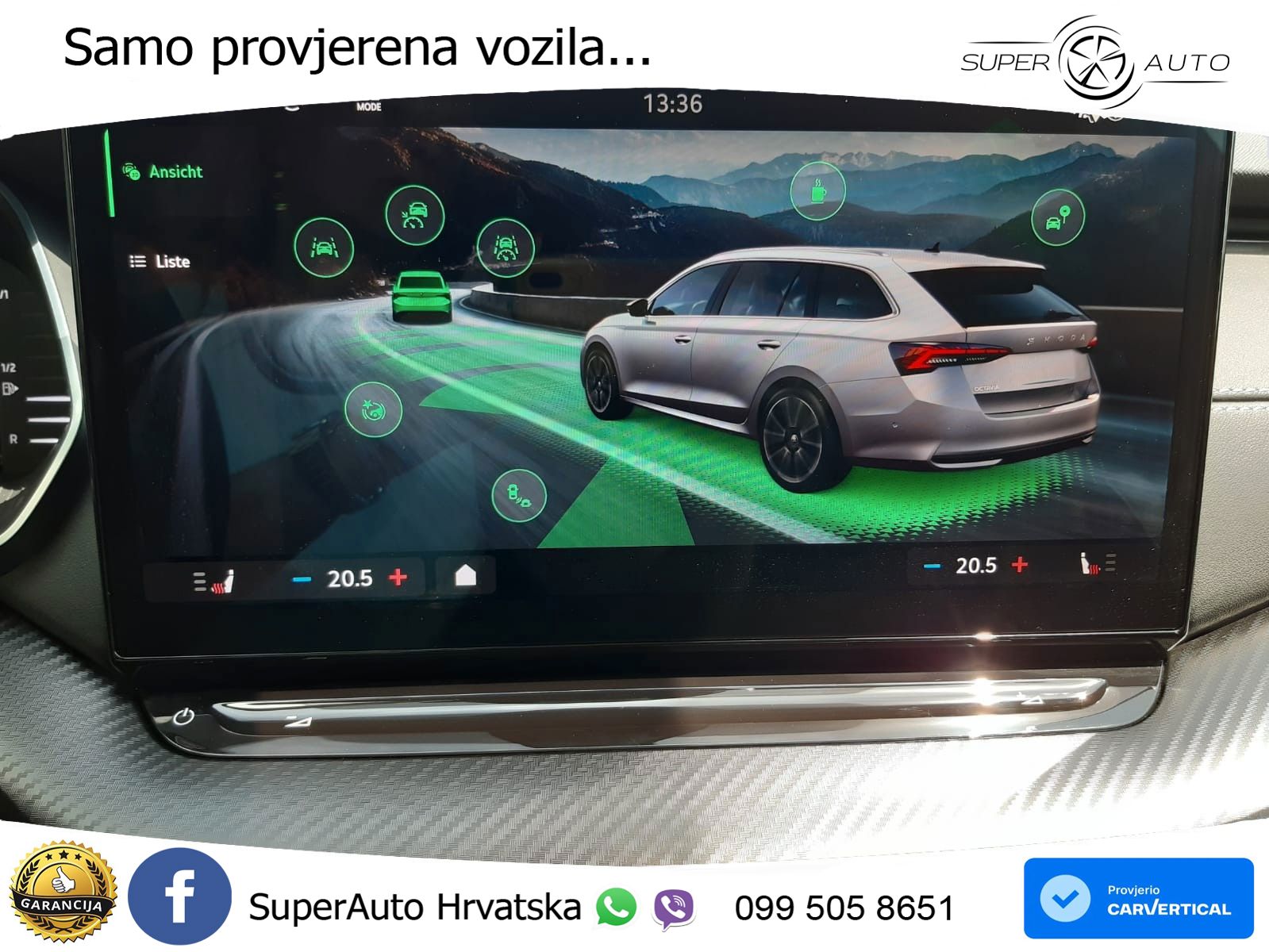 Škoda Octavia Combi 2.0 TDI (150 KS) DSG SportLine LED+GR SJED+ACC
