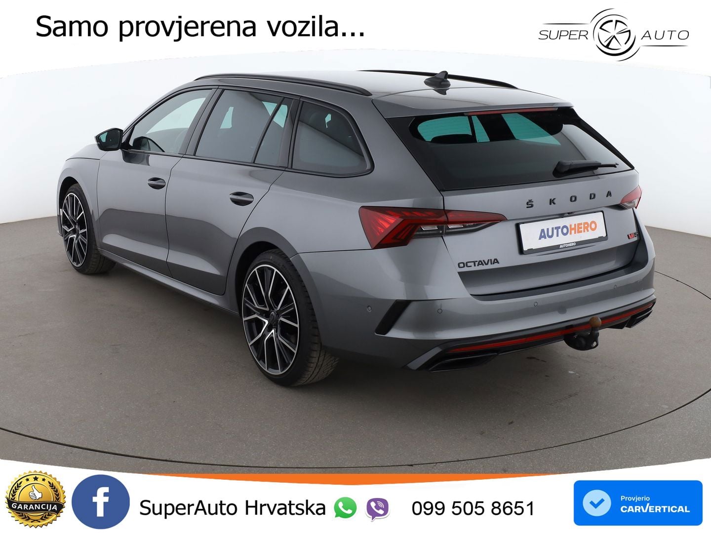 Škoda Octavia Combi RS 2.0 TDI (200 KS) 4x4 DSG LED+GR SJED+ACC