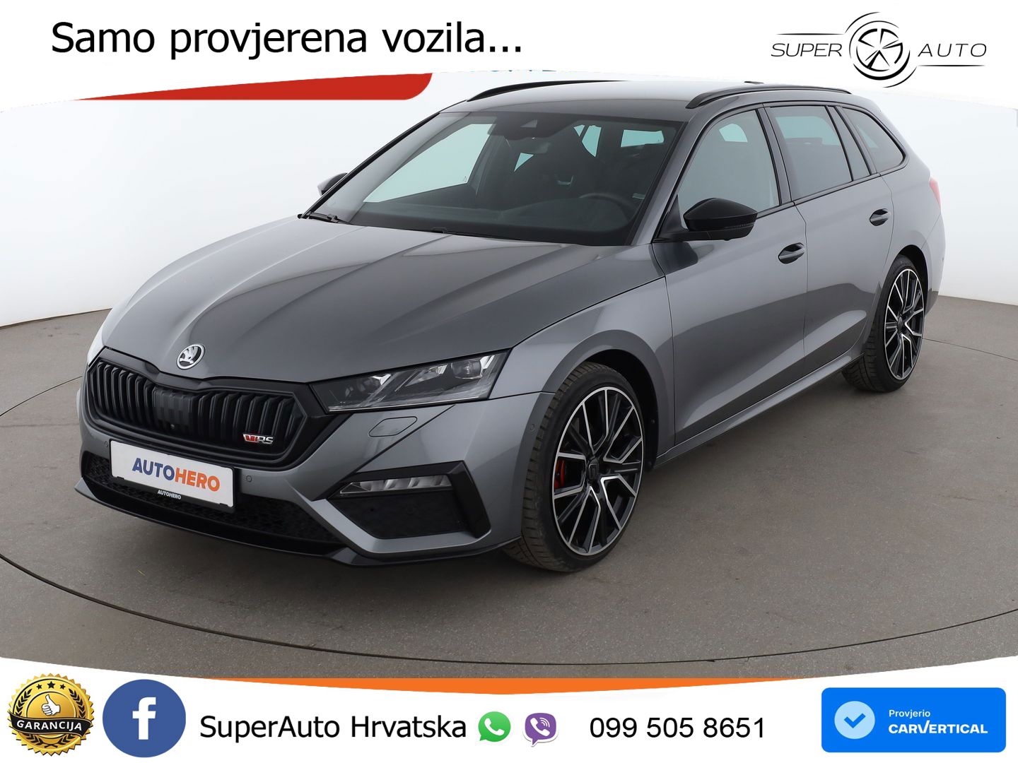Škoda Octavia Combi RS 2.0 TDI (200 KS) 4x4 DSG LED+GR SJED+ACC