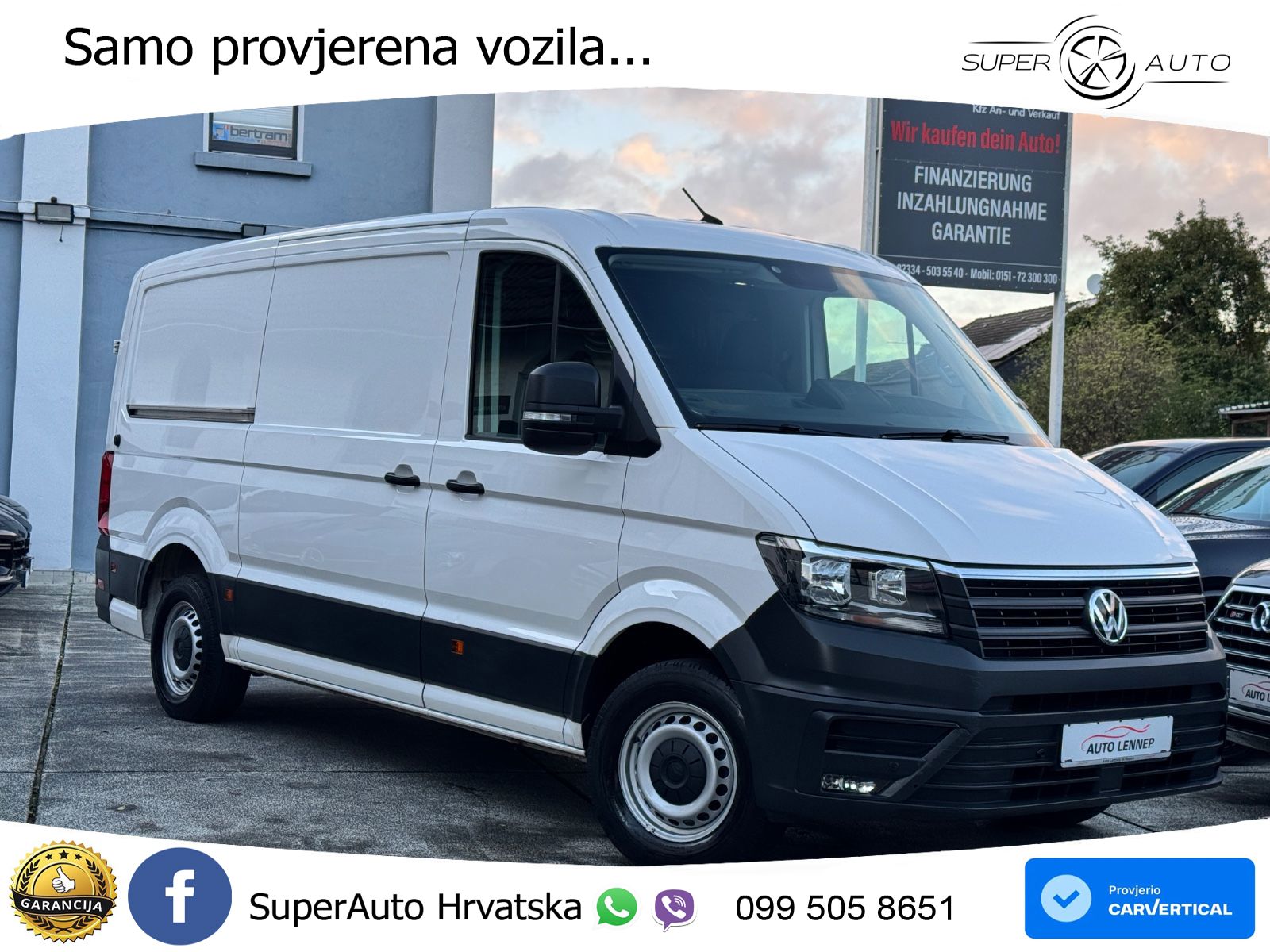 Volkswagen Crafter 35*Mittellang Normaldach*RWD*AHK 3500KG* 177 KS