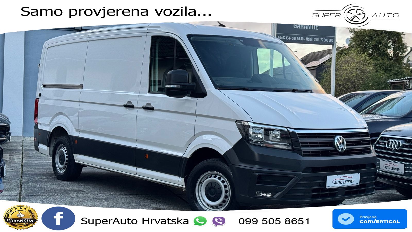Volkswagen Crafter 35*Mittellang Normaldach*RWD*AHK 3500KG* 177 KS