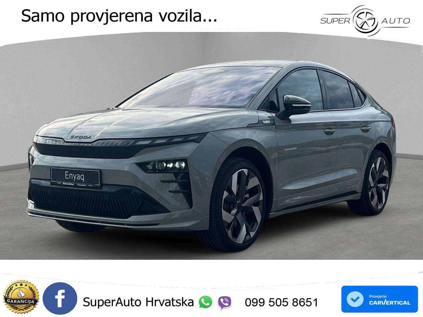 Škoda Enyaq Coupe RS 84 kWh (340 KS) AWD LED+GR SJED+ACC