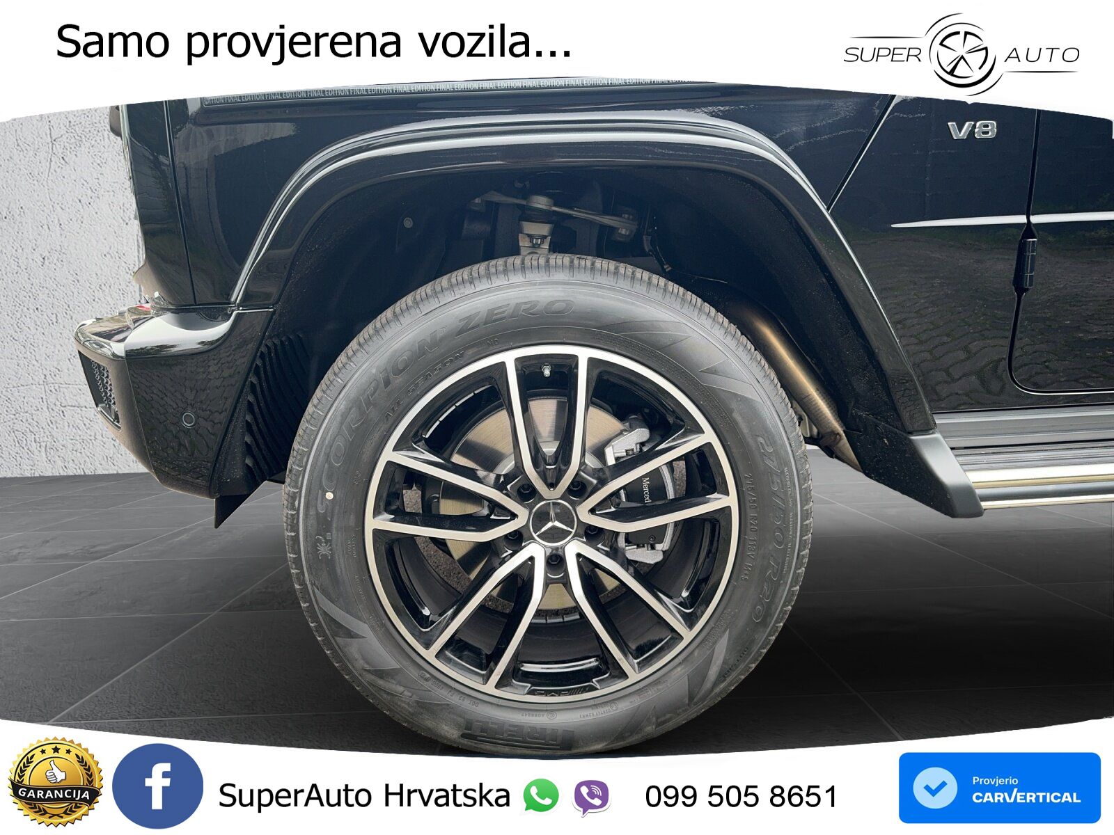 Mercedes G 500 Long V8 (422 KS) 4MATIC 9G-TRONIC LED+GR SJED+ACC