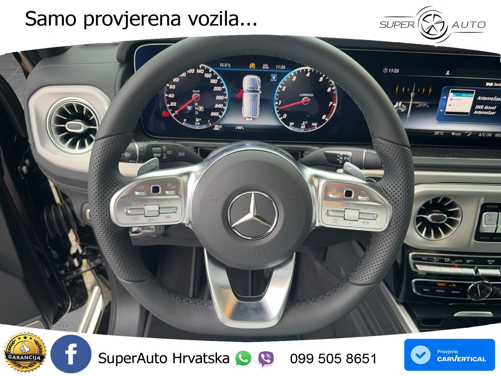 Mercedes G 500 Long V8 (422 KS) 4MATIC 9G-TRONIC LED+GR SJED+ACC
