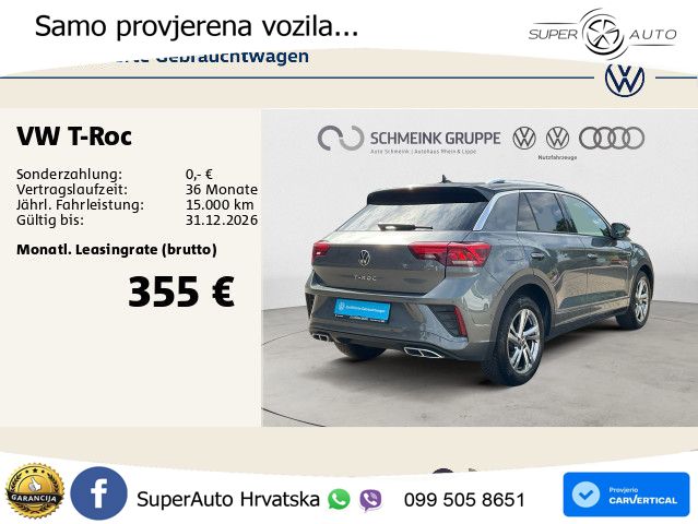 Volkswagen T-Roc 1.5 TSI (150 KS) DSG R-Line LED+GR SJED+ACC