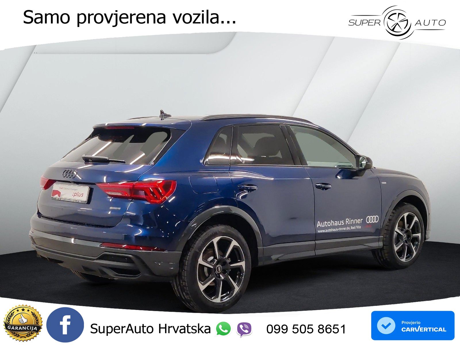 Audi Q3 40 TFSI (190 KS) quattro S tronic S line LED+GR SJED+ACC