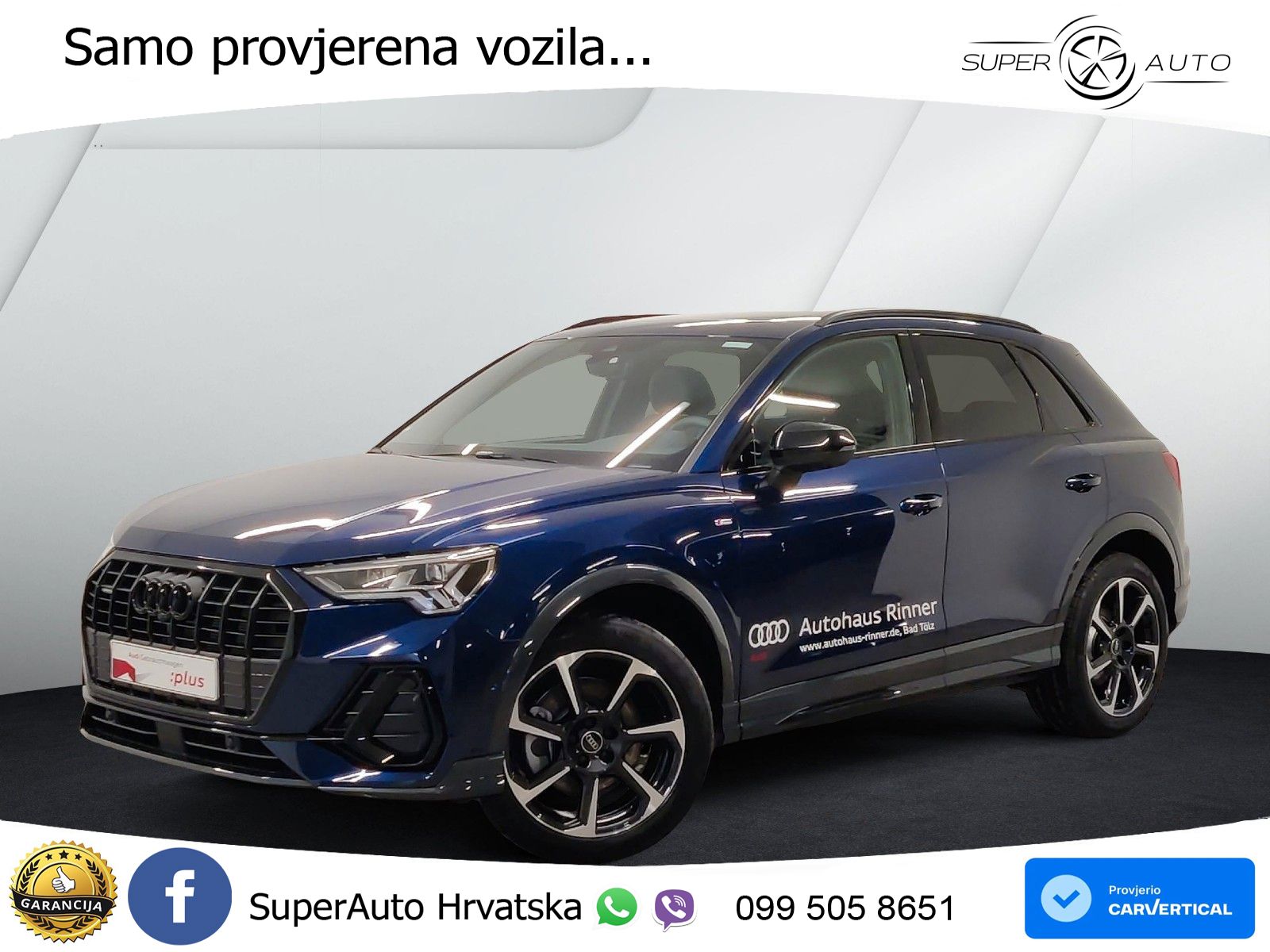 Audi Q3 40 TFSI (190 KS) quattro S tronic S line LED+GR SJED+ACC