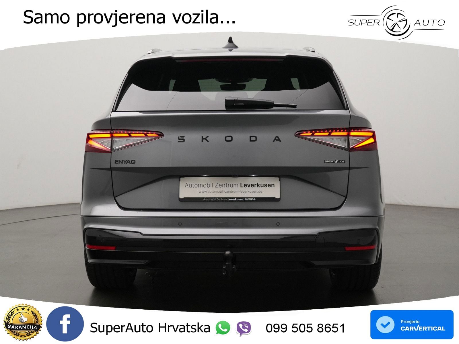 Škoda Enyaq 85 82 kWh (286 KS) SportLine MATRIX+GR SJED+KAM