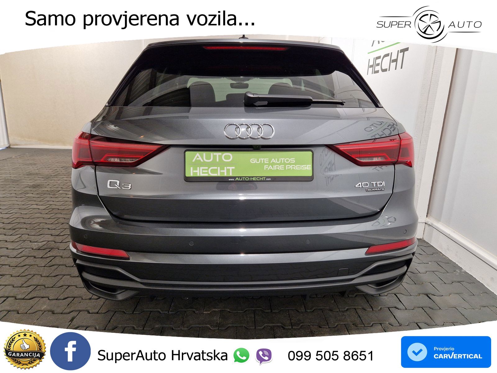 Audi Q3 40 TDI (200 KS) quattro S tronic S line LED+GR SJED+ACC