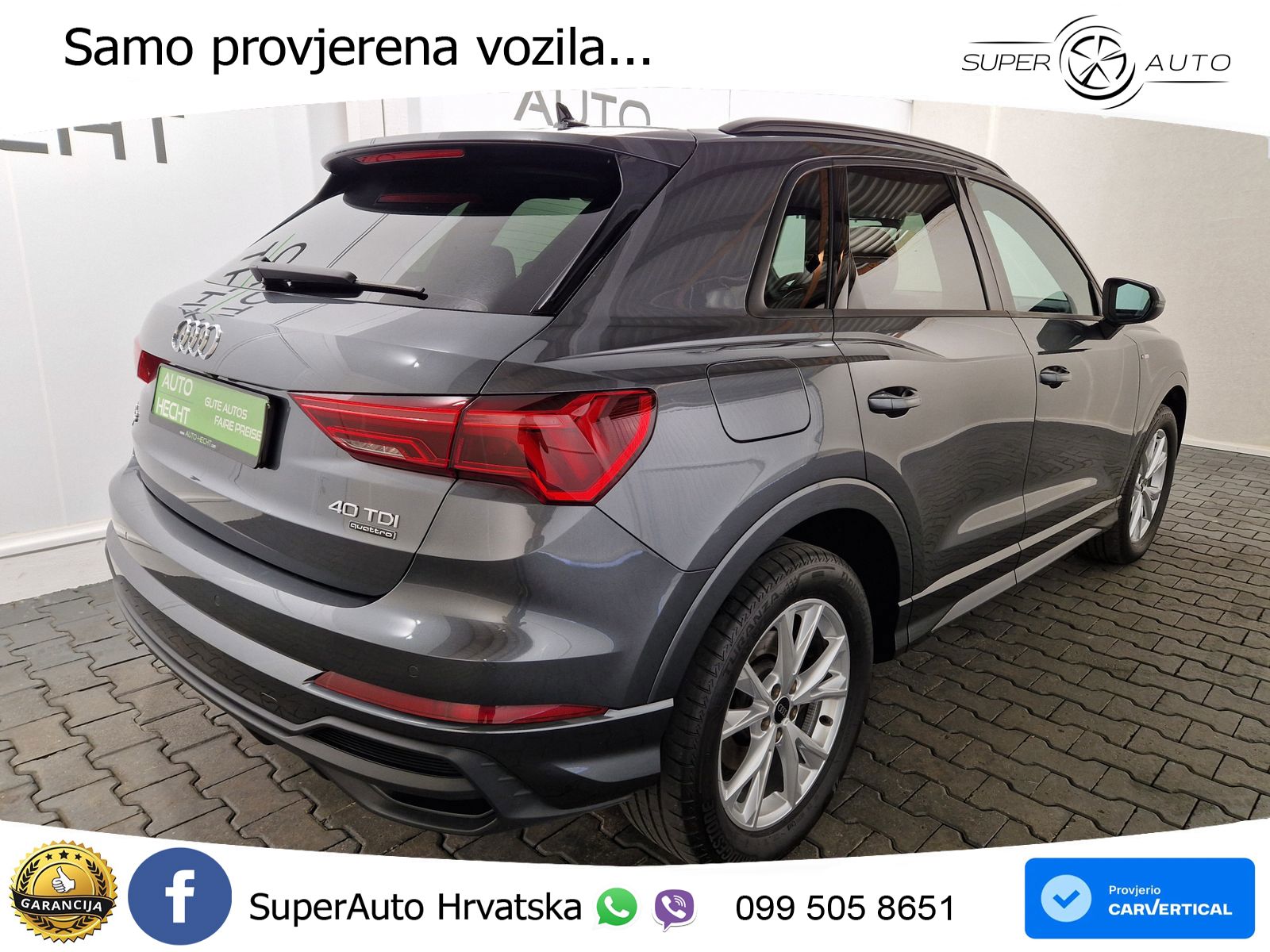 Audi Q3 40 TDI (200 KS) quattro S tronic S line LED+GR SJED+ACC
