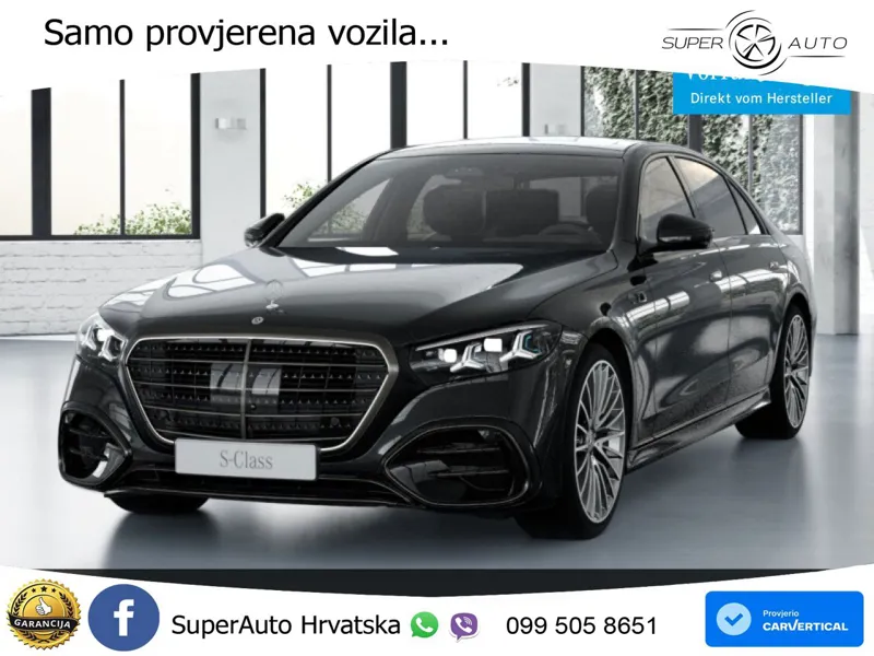 Mercedes S 450d (367 KS) EQ Boost 4MATIC 9G-TRONIC AMG ACC+HEAD+4xGR SJED+360+PANO