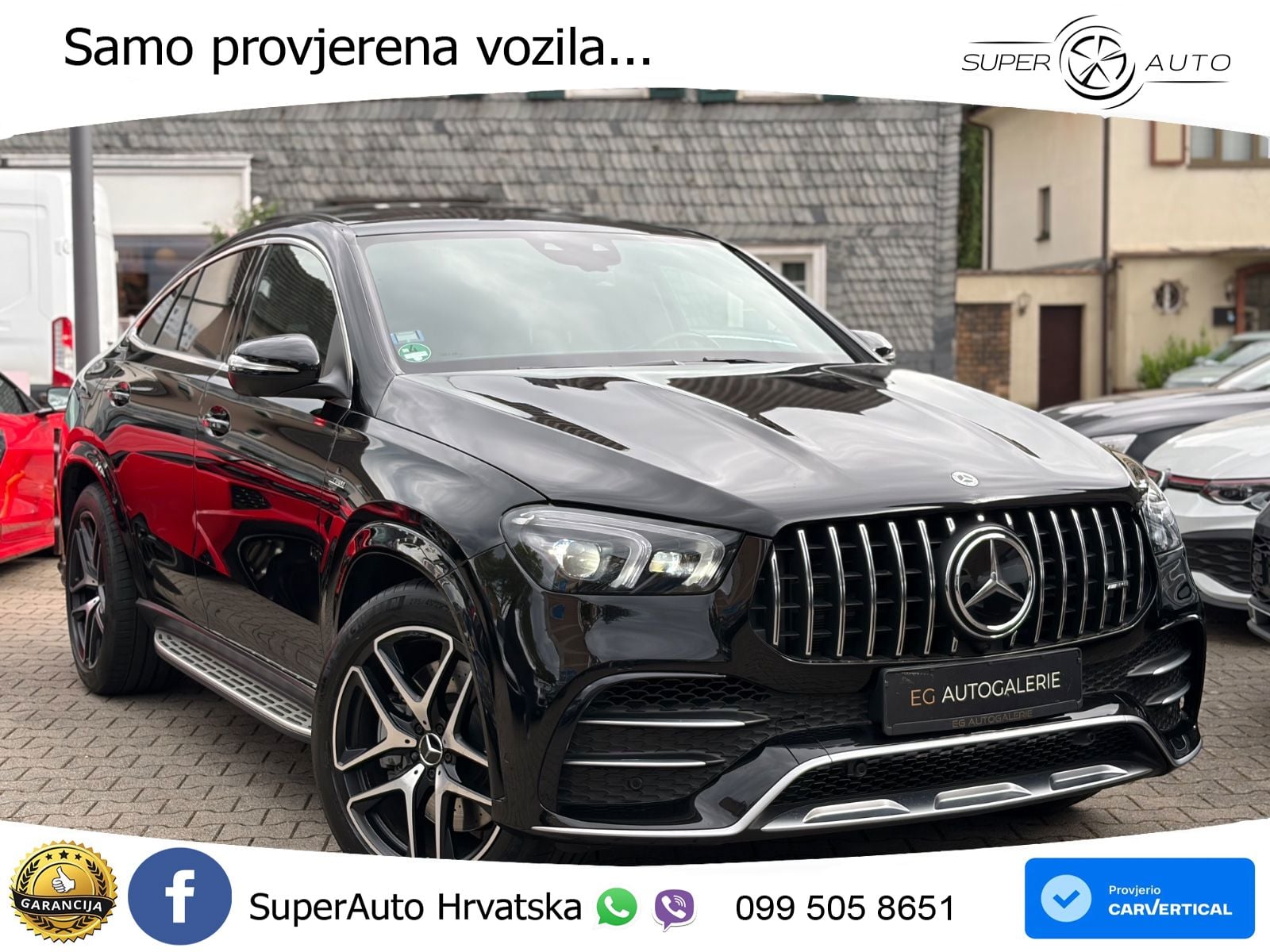 Mercedes AMG GLE Coupe 53 (435 KS) EQ Boost 4MATIC+ AMG SPEEDSHIFT TCT 9G ZRAČNI+ACC+GR SJED+360+PANO