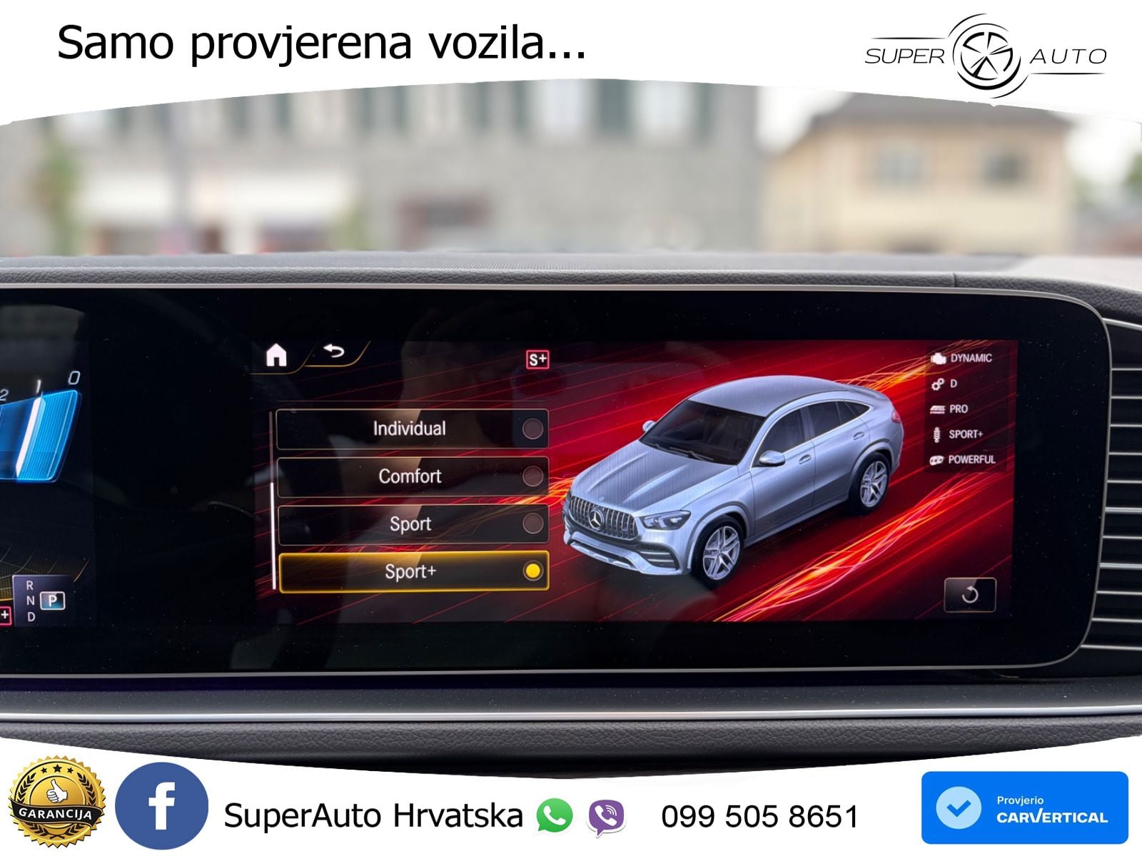 Mercedes AMG GLE Coupe 53 (435 KS) EQ Boost 4MATIC+ AMG SPEEDSHIFT TCT 9G ZRAČNI+ACC+GR SJED+360+PANO