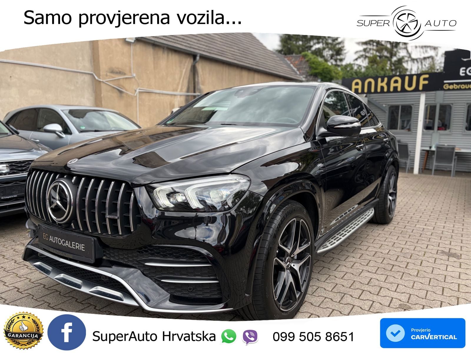 Mercedes AMG GLE Coupe 53 (435 KS) EQ Boost 4MATIC+ AMG SPEEDSHIFT TCT 9G ZRAČNI+ACC+GR SJED+360+PANO