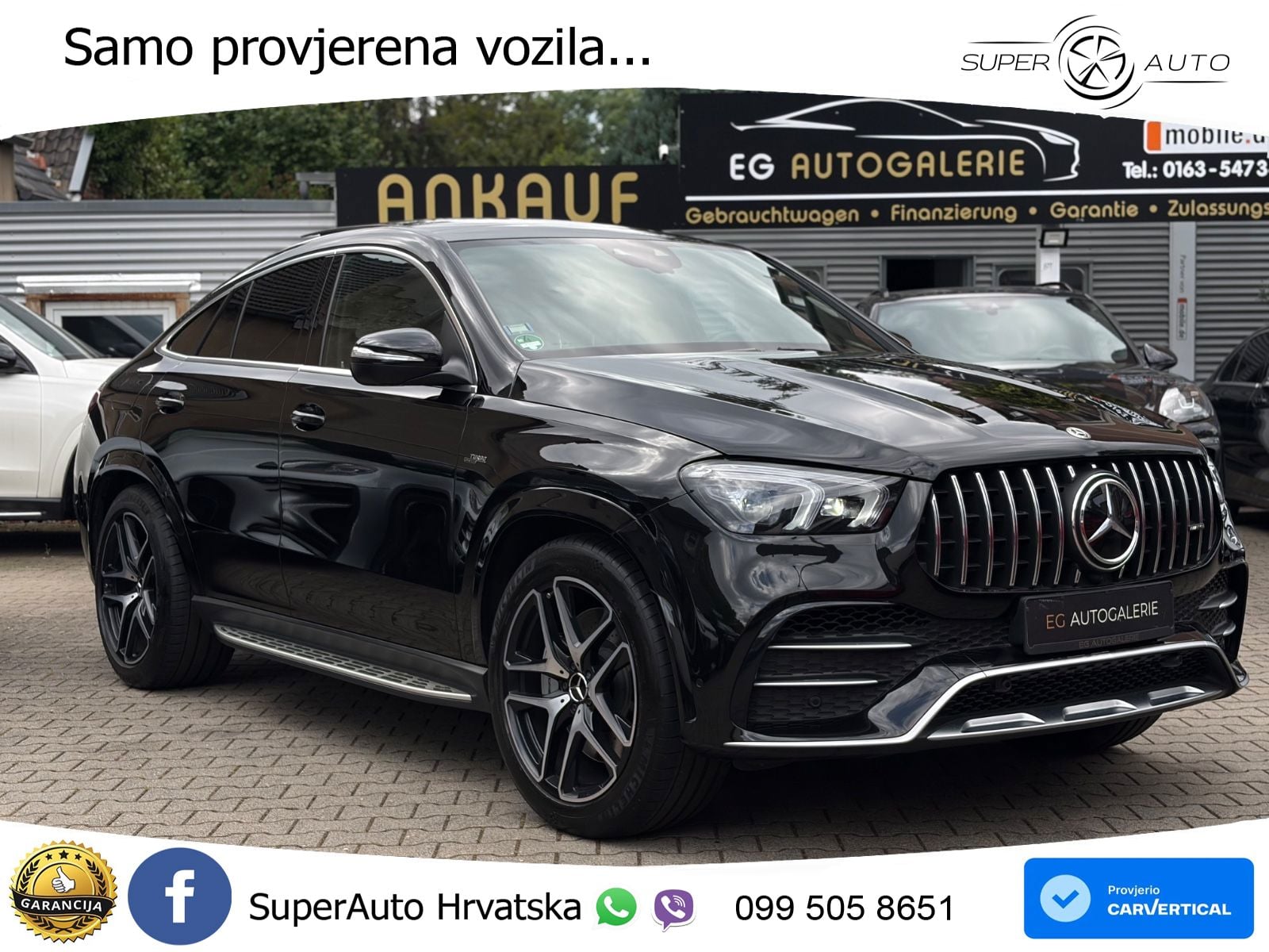 Mercedes AMG GLE Coupe 53 (435 KS) EQ Boost 4MATIC+ AMG SPEEDSHIFT TCT 9G ZRAČNI+ACC+GR SJED+360+PANO