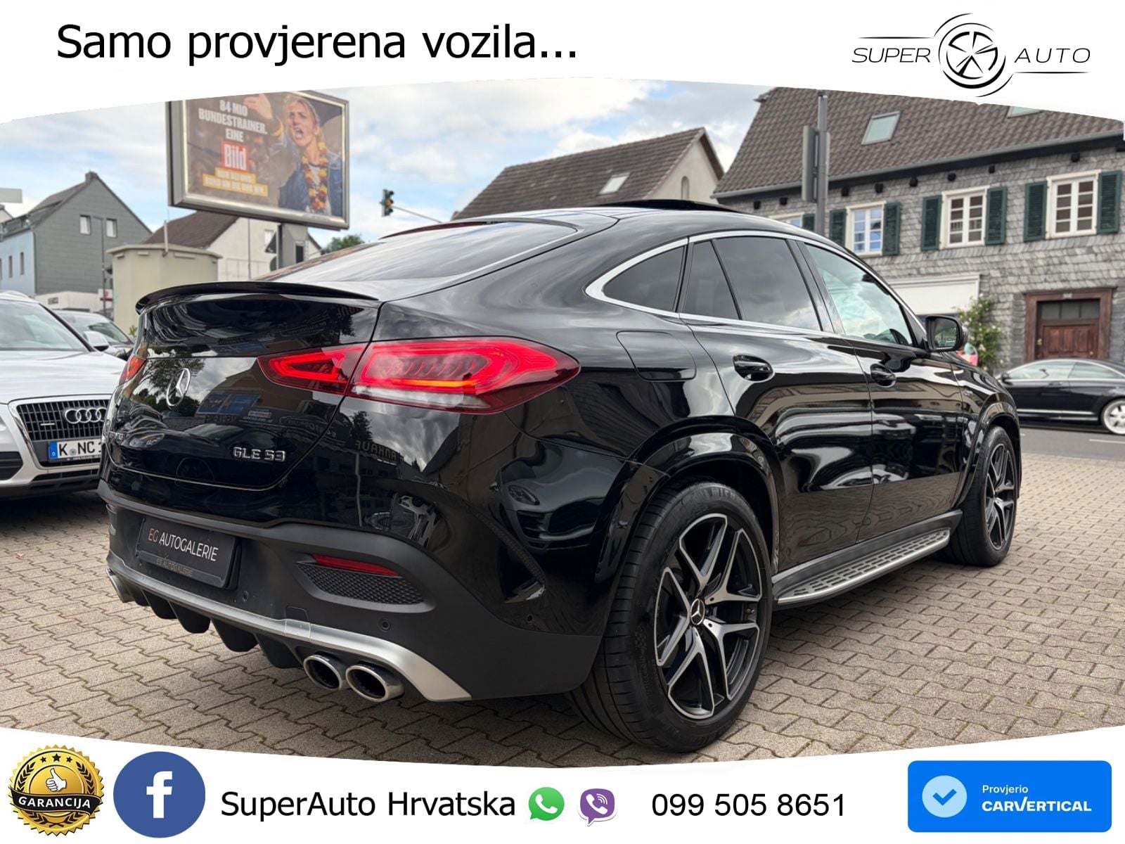 Mercedes AMG GLE Coupe 53 (435 KS) EQ Boost 4MATIC+ AMG SPEEDSHIFT TCT 9G ZRAČNI+ACC+GR SJED+360+PANO