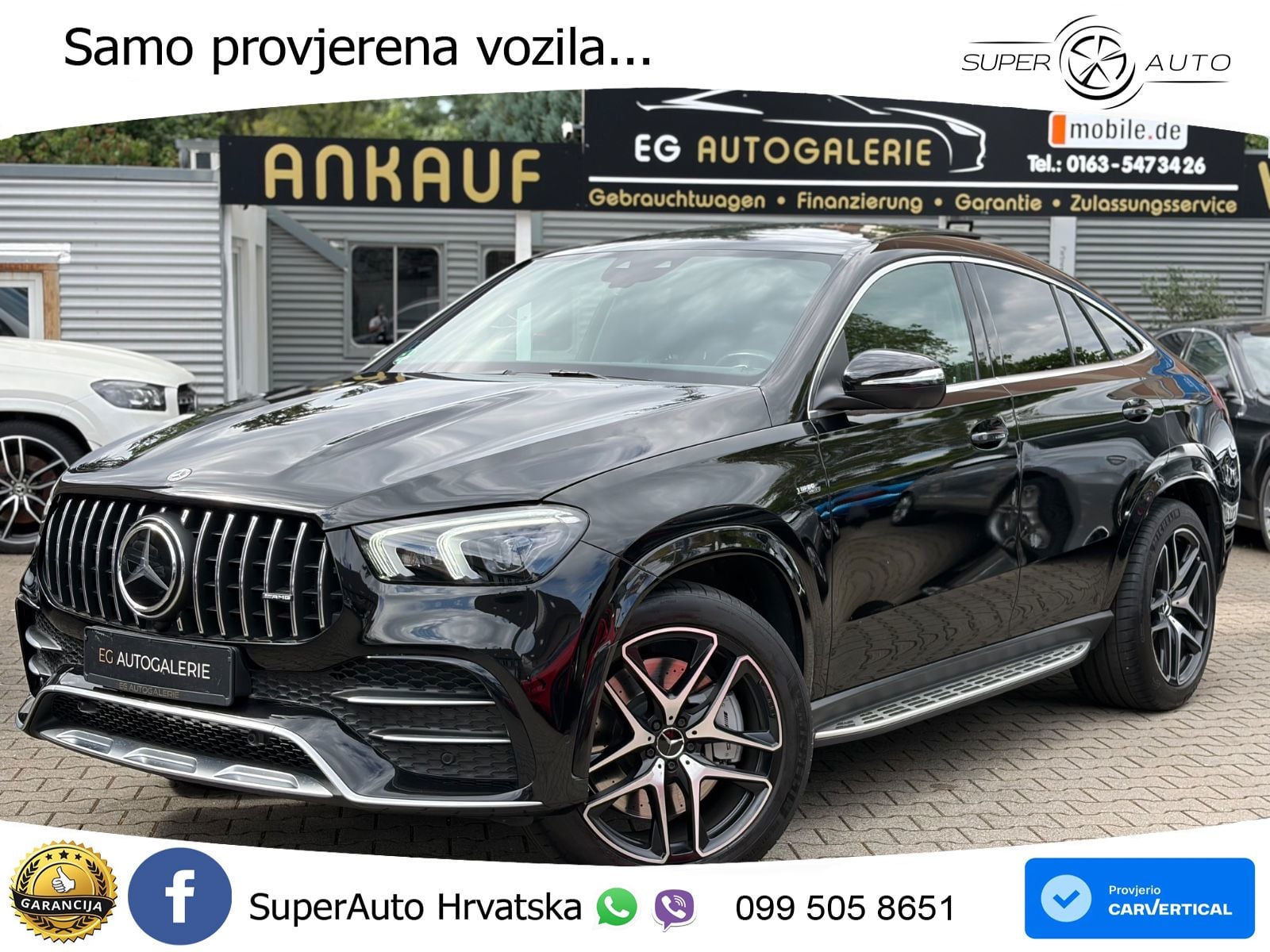 Mercedes AMG GLE Coupe 53 (435 KS) EQ Boost 4MATIC+ AMG SPEEDSHIFT TCT 9G ZRAČNI+ACC+GR SJED+360+PANO