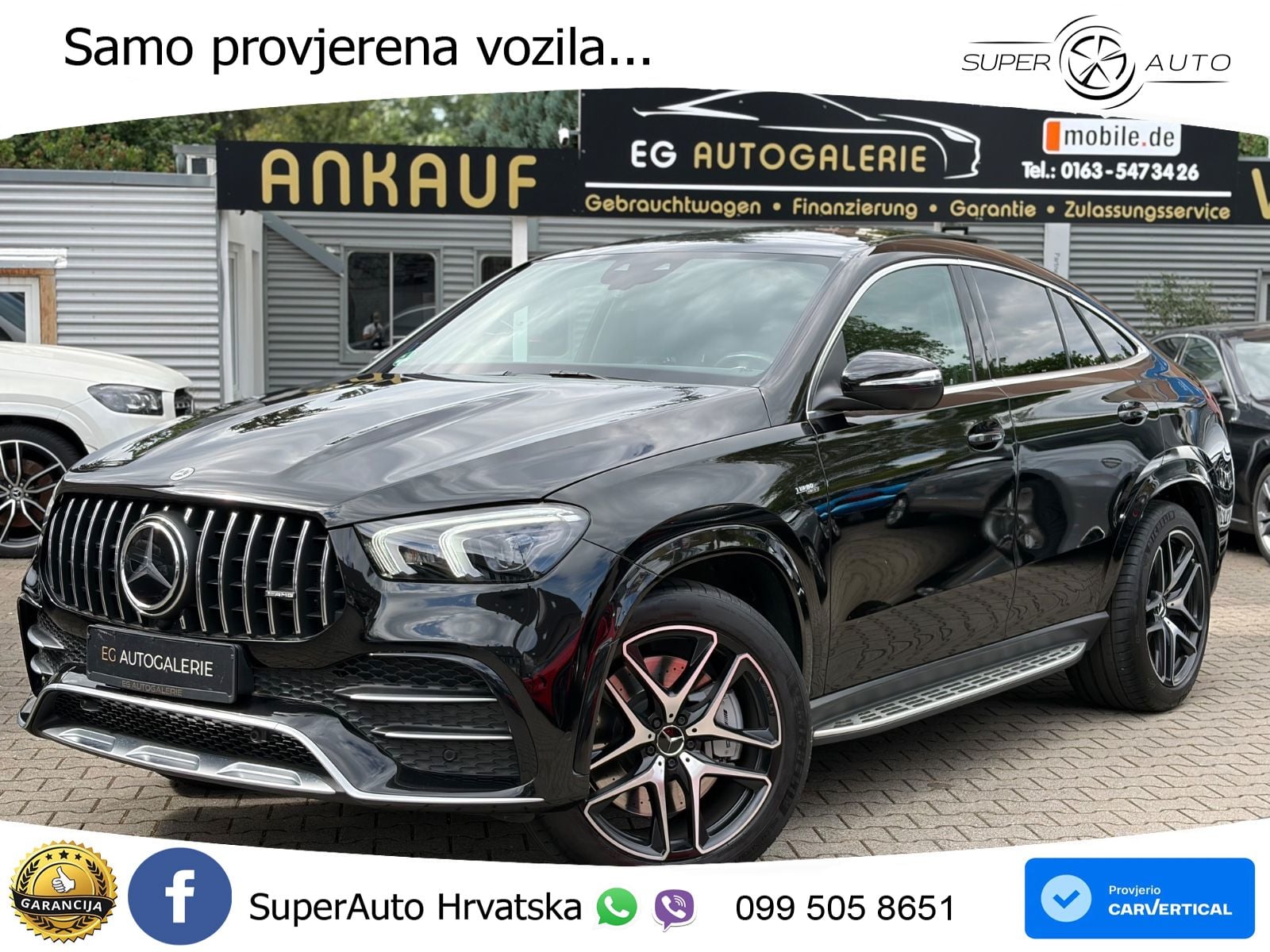 Mercedes AMG GLE Coupe 53 (435 KS) EQ Boost 4MATIC+ AMG SPEEDSHIFT TCT 9G ZRAČNI+ACC+GR SJED+360+PANO
