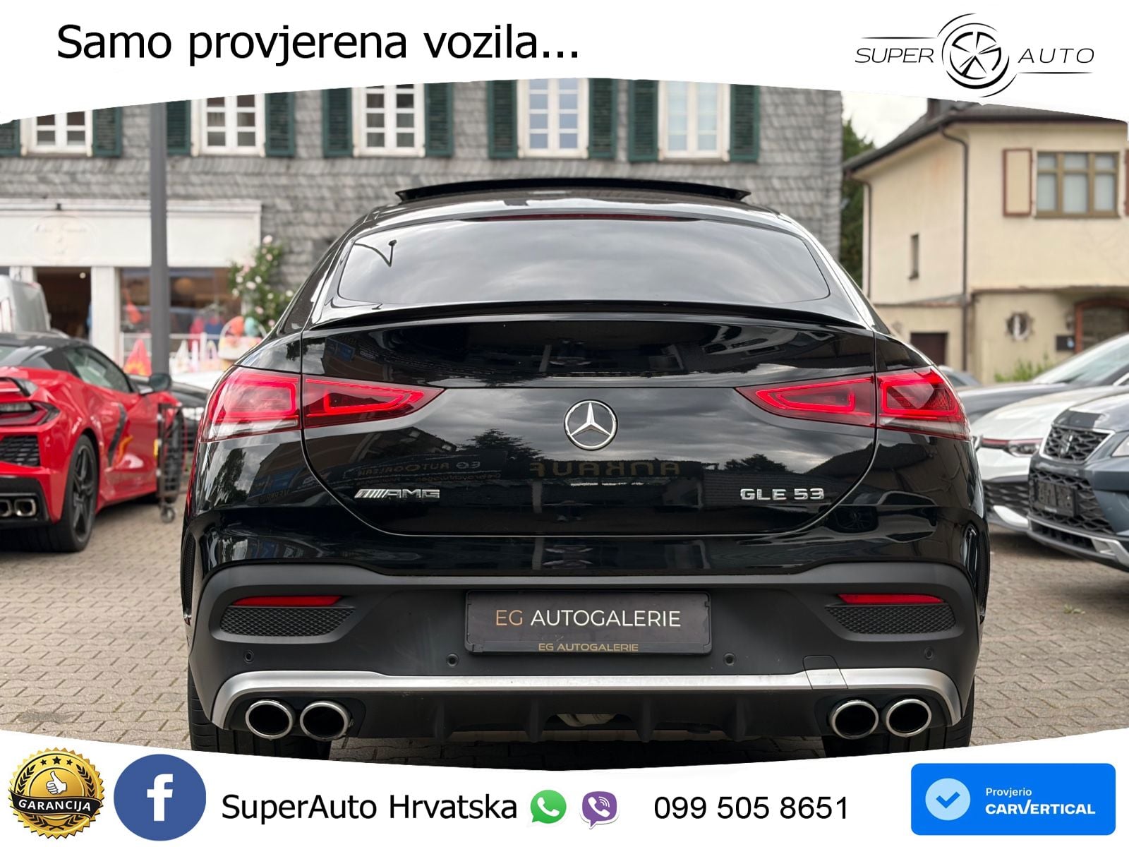Mercedes AMG GLE Coupe 53 (435 KS) EQ Boost 4MATIC+ AMG SPEEDSHIFT TCT 9G ZRAČNI+ACC+GR SJED+360+PANO
