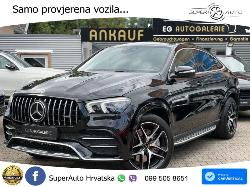 Mercedes AMG GLE Coupe 53 (435 KS) EQ Boost 4MATIC+ AMG SPEEDSHIFT TCT 9G ZRAČNI+ACC+GR SJED+360+PANO
