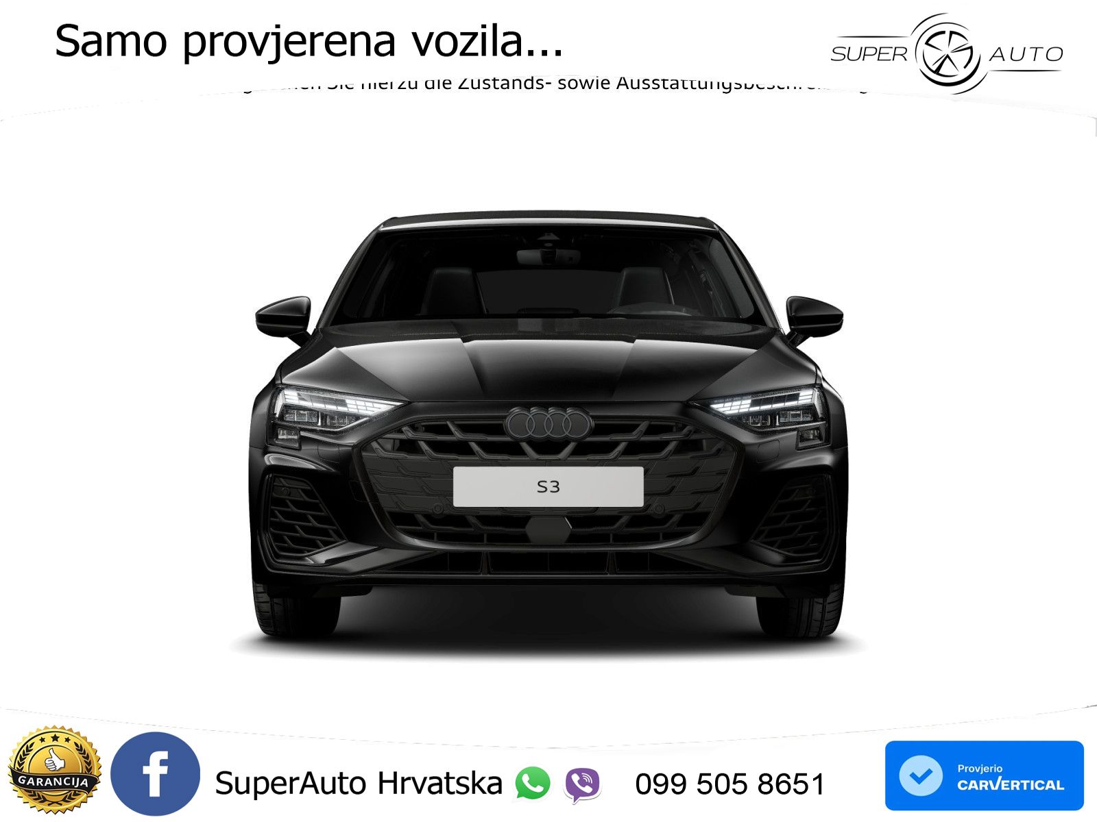 Audi S3 2.0 TFSI (333 KS) quattro S tronic MATRIX+GR SJED+KAM