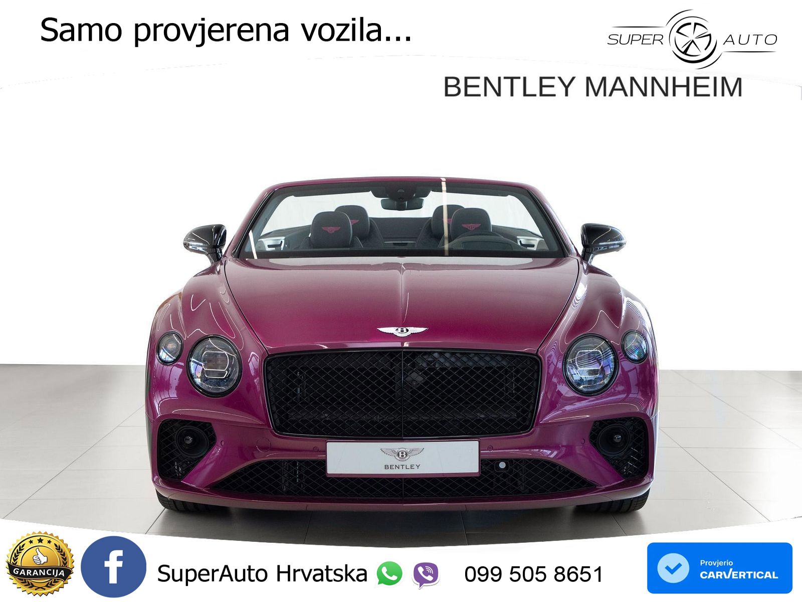Bentley Continental GTC III 4.0 V8 (550 KS) AWD DCT ZRAČNI+ACC+GR SJED+KAM