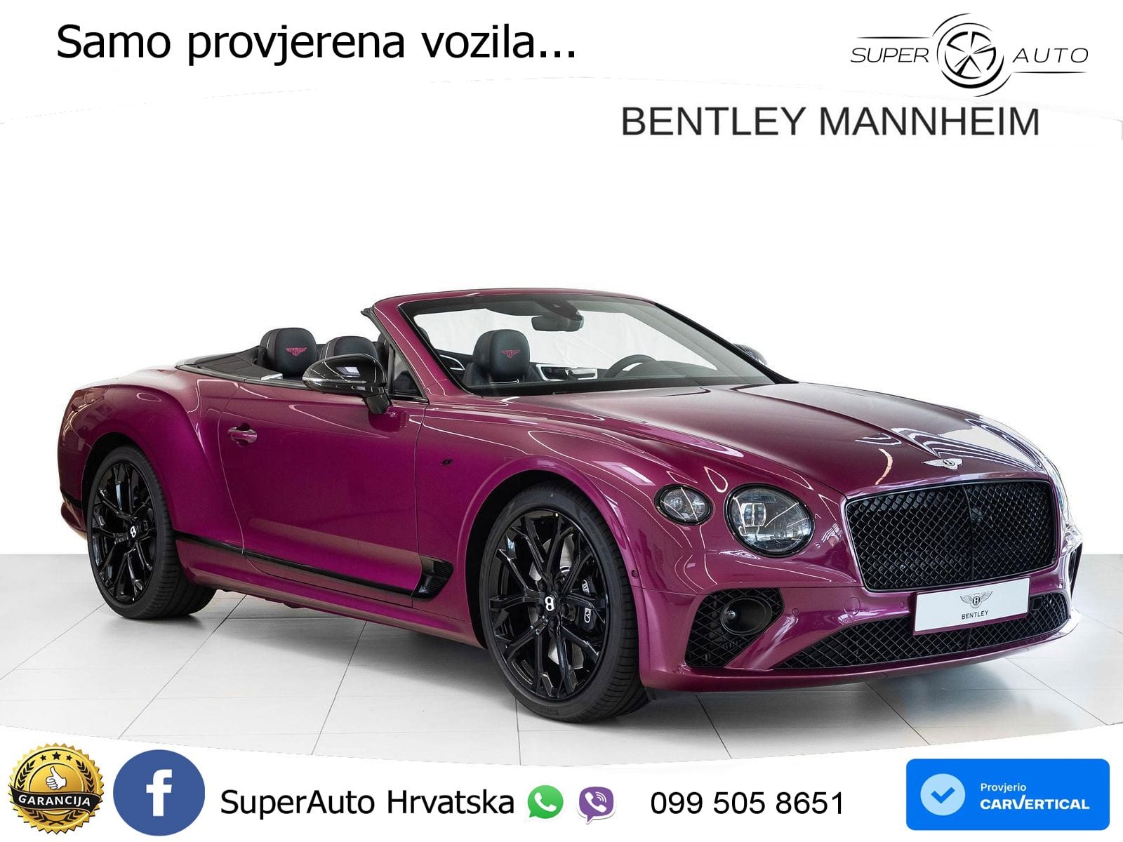 Bentley Continental GTC III 4.0 V8 (550 KS) AWD DCT ZRAČNI+ACC+GR SJED+KAM