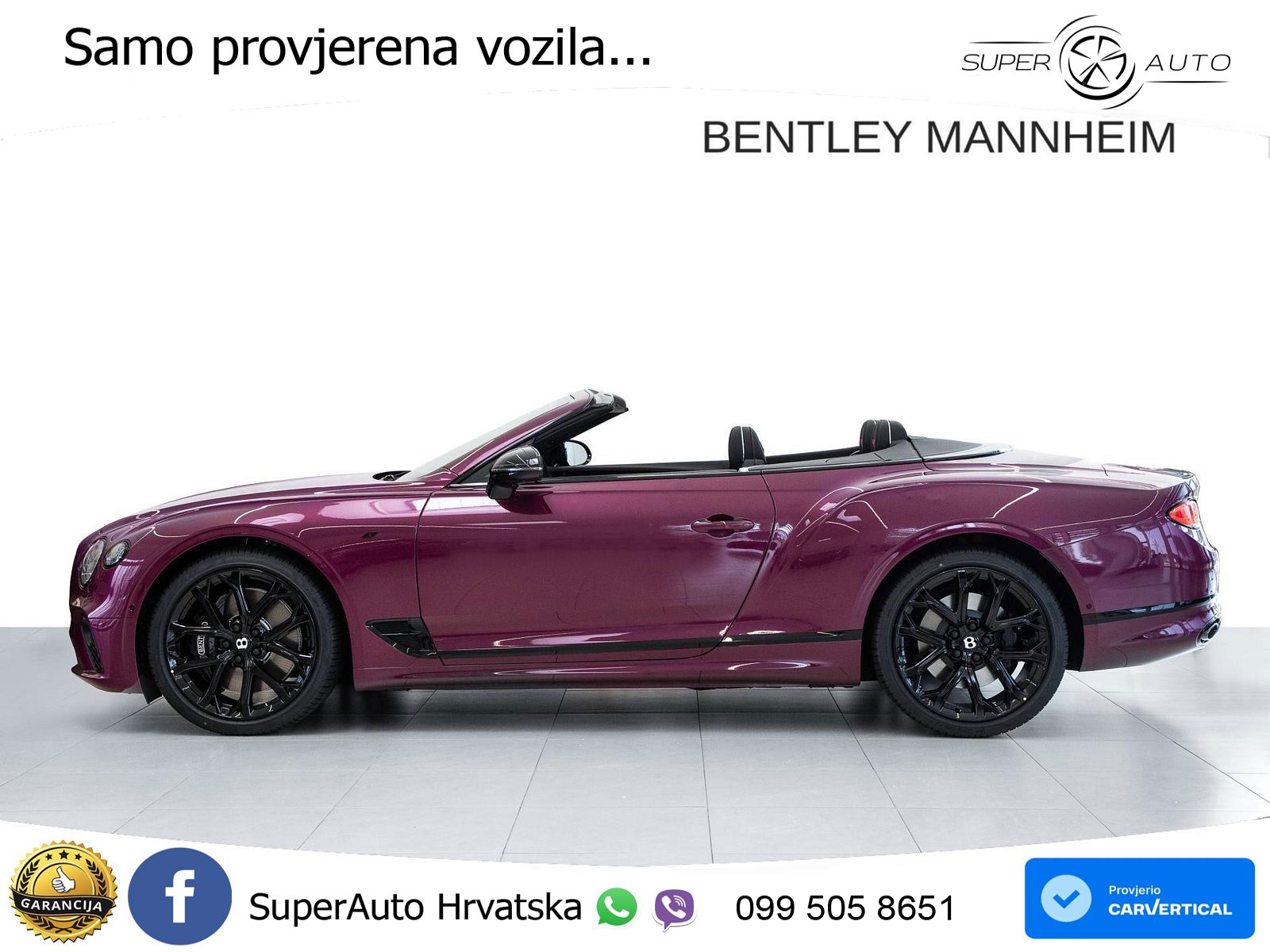 Bentley Continental GTC III 4.0 V8 (550 KS) AWD DCT ZRAČNI+ACC+GR SJED+KAM