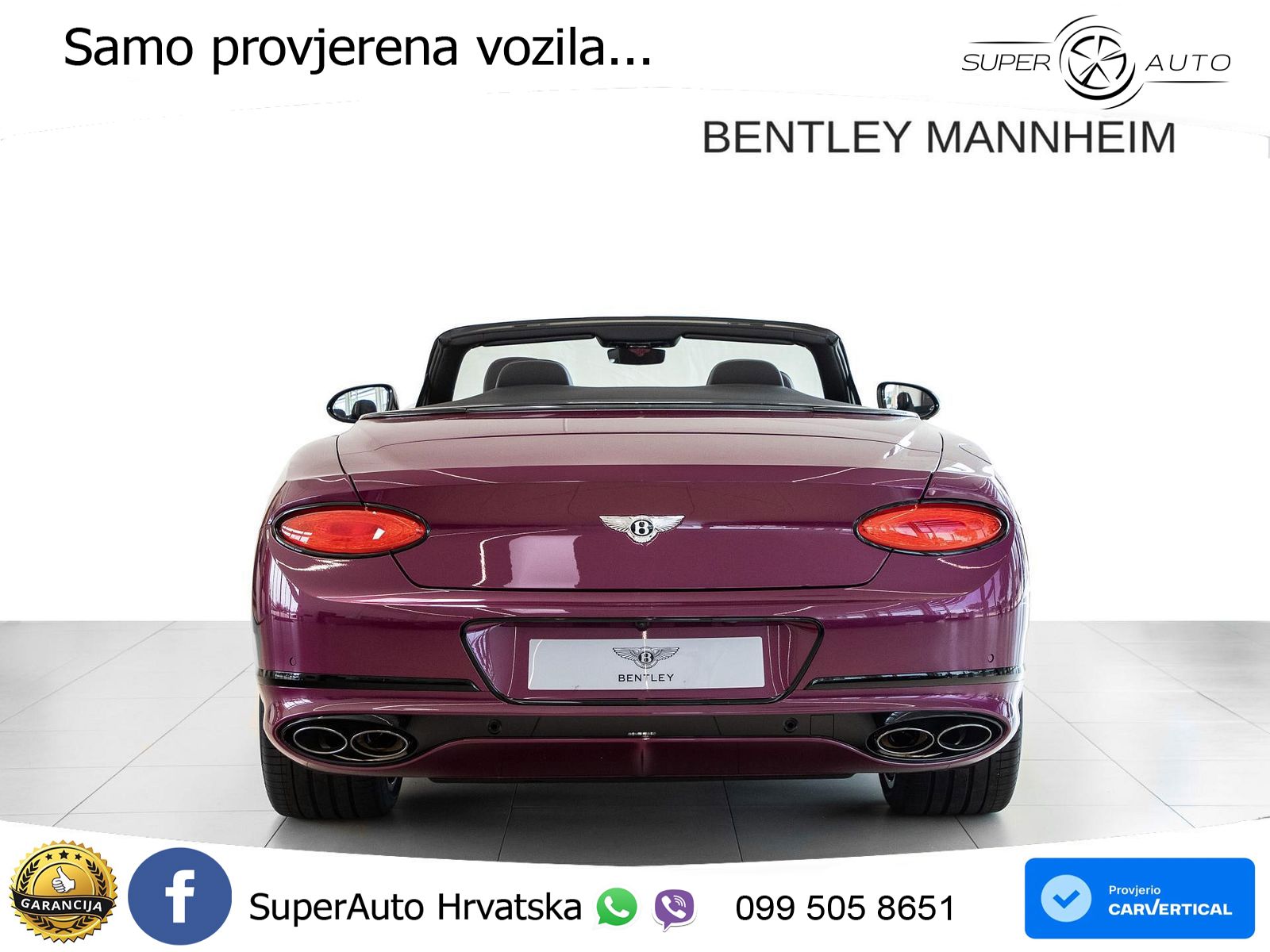 Bentley Continental GTC III 4.0 V8 (550 KS) AWD DCT ZRAČNI+ACC+GR SJED+KAM