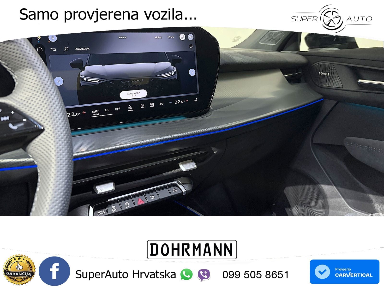 Audi Q3 Sportback 2.0 TFSI (204 KS) quattro S tronic LED+GR SJED+ACC