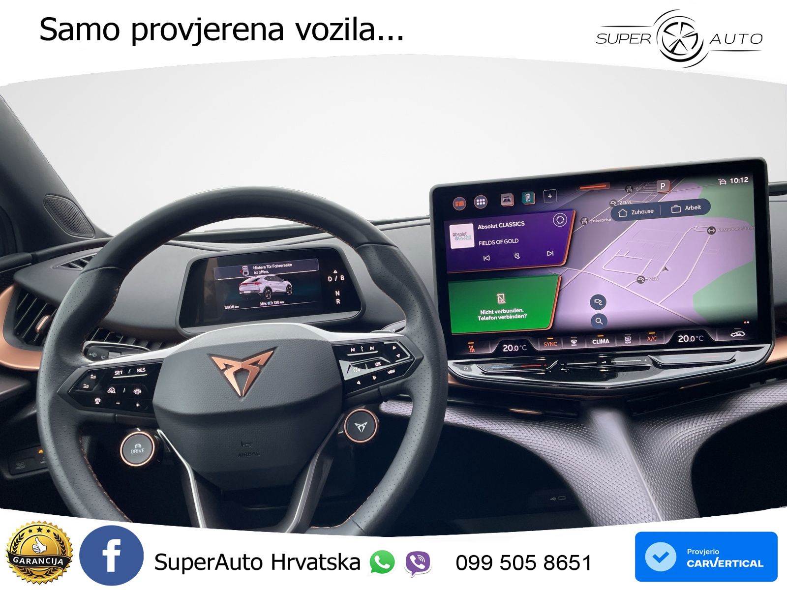 Cupra Tavascan 82 kWh (286 KS) LED+ACC