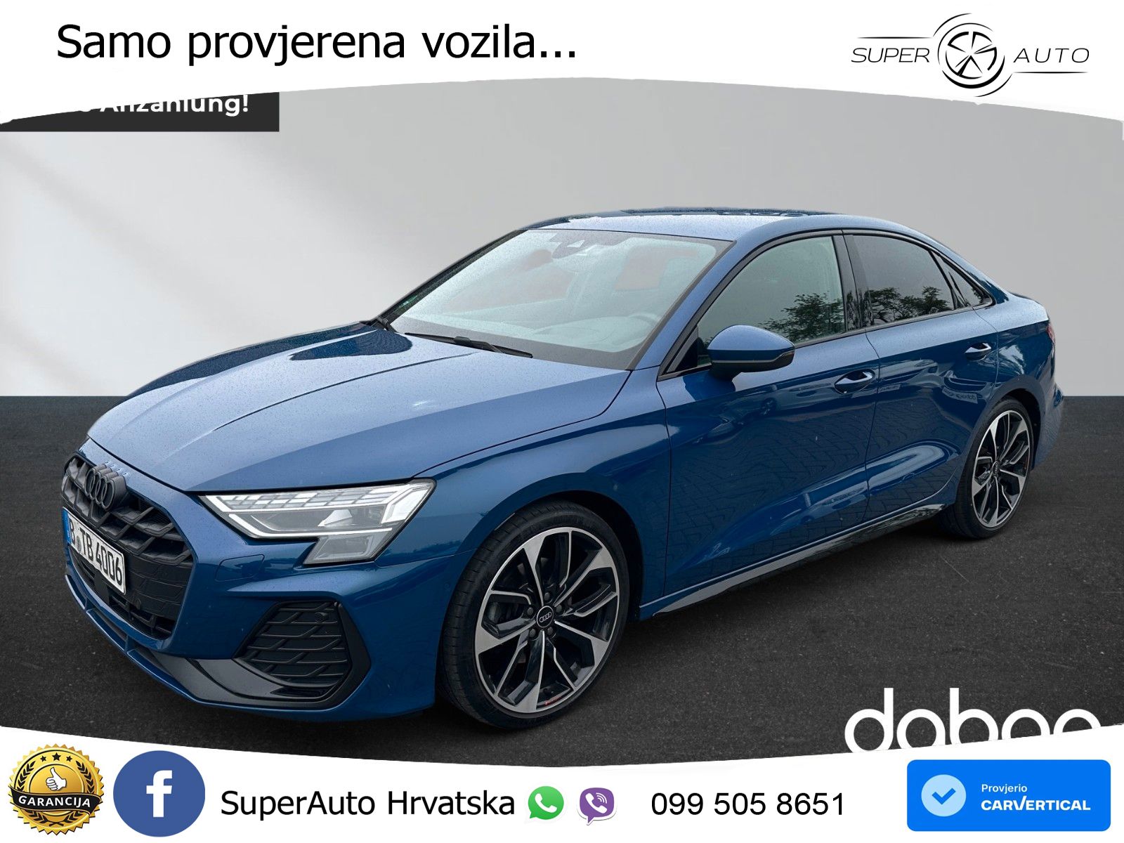 Audi A3 Limuzina 35 TFSI (150 KS) S tronic S line LED+GR SJED+ACC