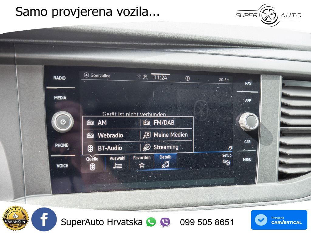 Volkswagen T6.1 Kasten Transporter 2.0 TDI L1H1 Klima Navi 150 KS