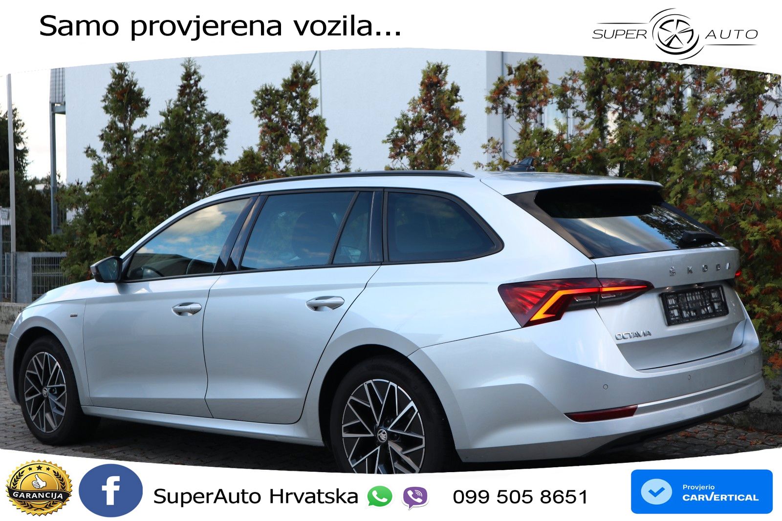 Škoda Octavia Combi 2.0 TDI (150 KS) DSG LED+GR SJED+ACC