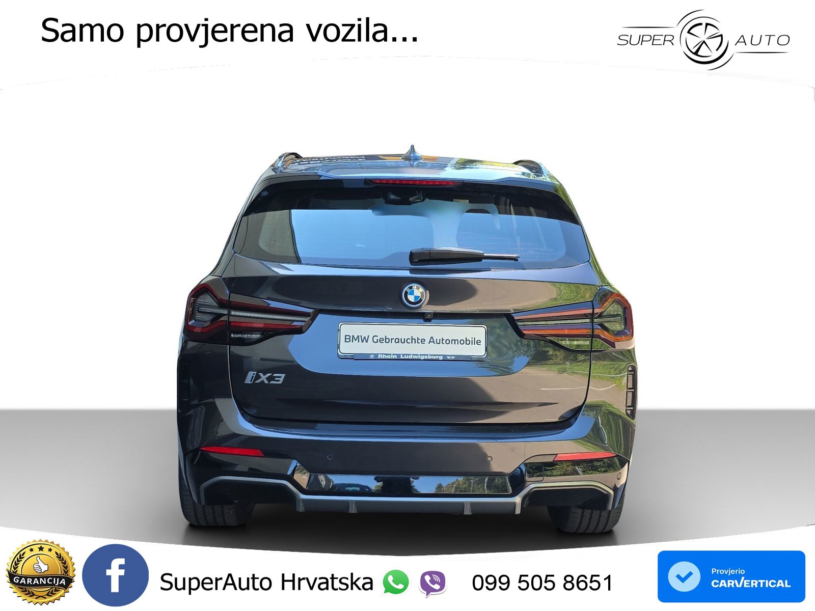 BMW iX3 80 kWh (286 KS) LED+GR SJED+ACC