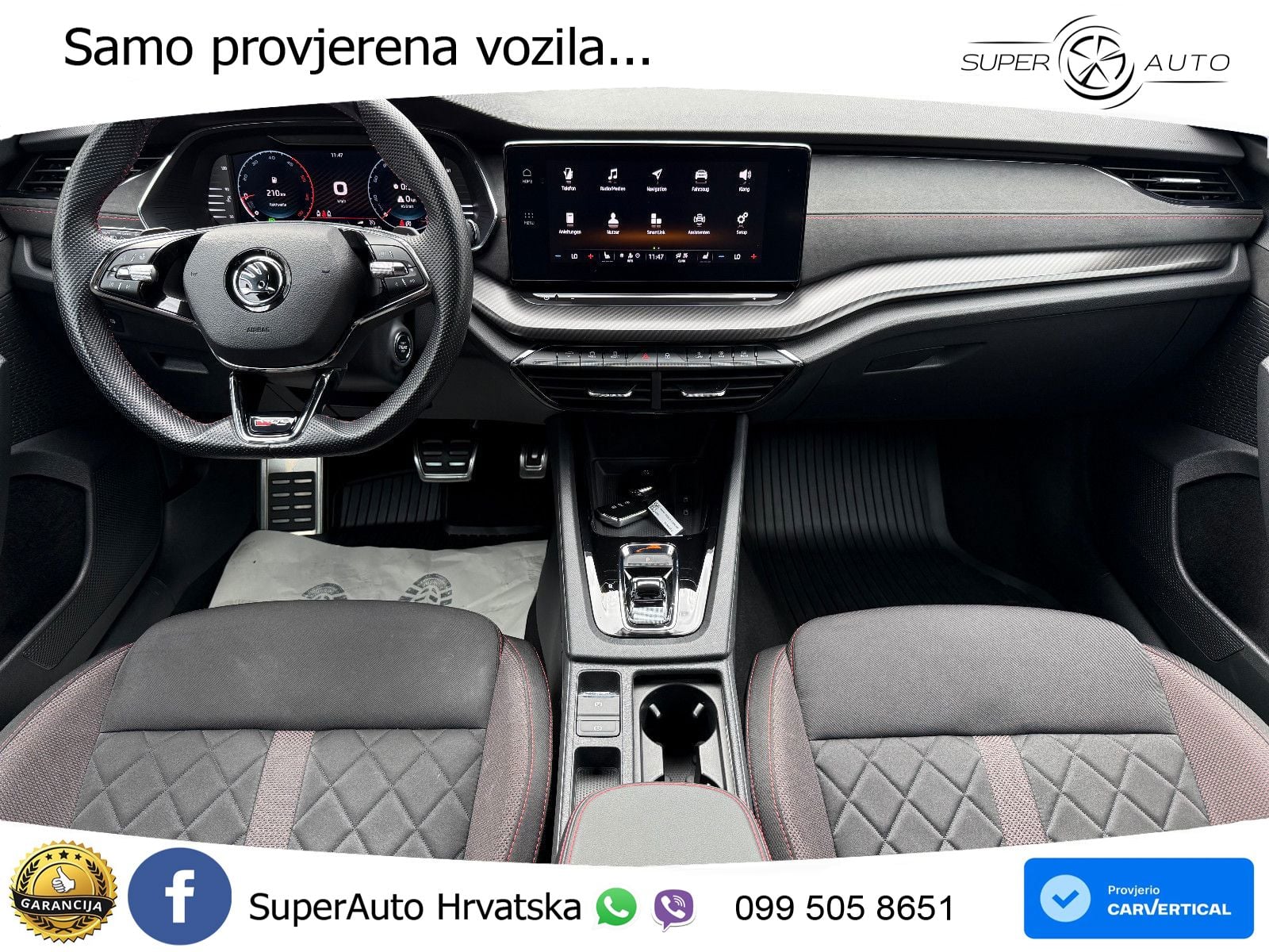 Škoda Octavia Combi RS 2.0 TDI (200 KS) DSG LED+GR SJED+ACC