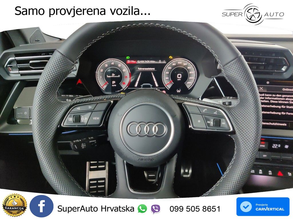 Audi A3 35 TFSI (150 KS) S tronic S line MATRIX+GR SJED+KAM