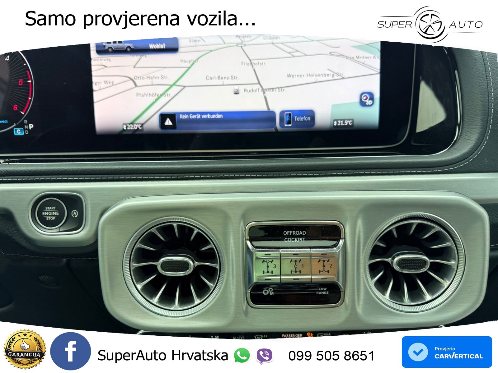 Mercedes G 450d Long (367 KS) 4MATIC 9G-TRONIC Exclusive LED+GR SJED+ACC