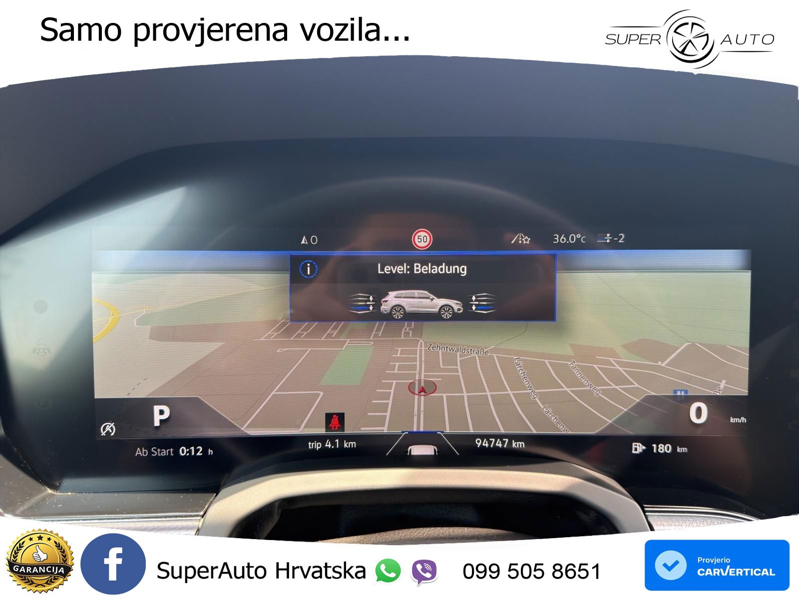 Volkswagen Touareg 3.0 V6 TDI (286 KS) 4MOTION Tiptronic R-Line ZRAČNI+ACC+GR SJED+KAM+PANO